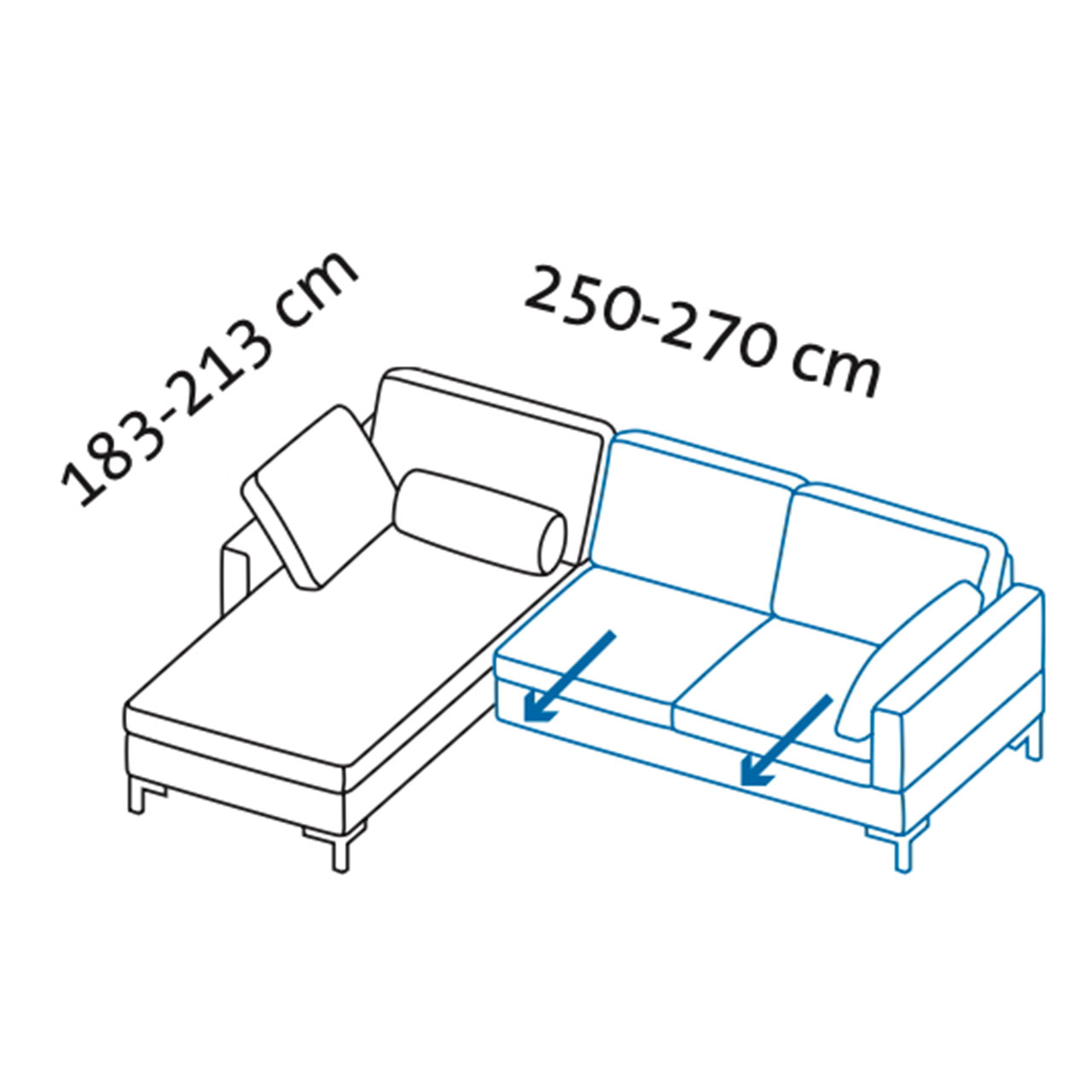 Maßzeichnung alba Garnitur A1 + W2 Maßzeichnung alba Garnitur A1 + W2