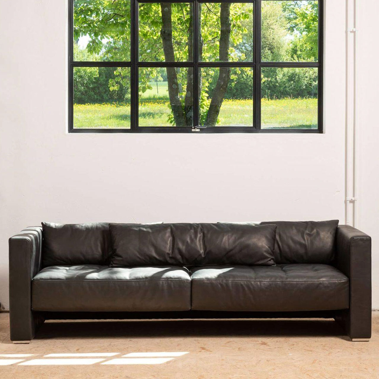 brühl visavis Sofa 21713 Dunkelbraunes Ledersofa.