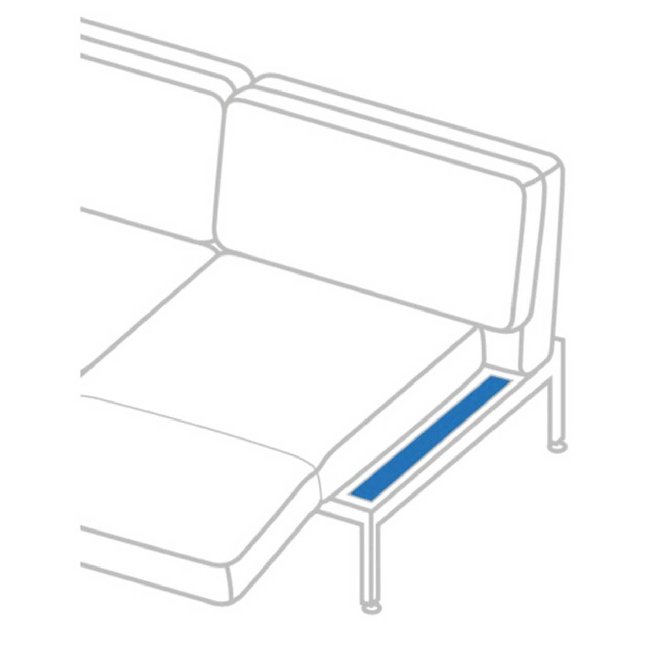 Einschubblende roro medium soft 74099 Skizze für Einschubblende der Serie roro medium soft.