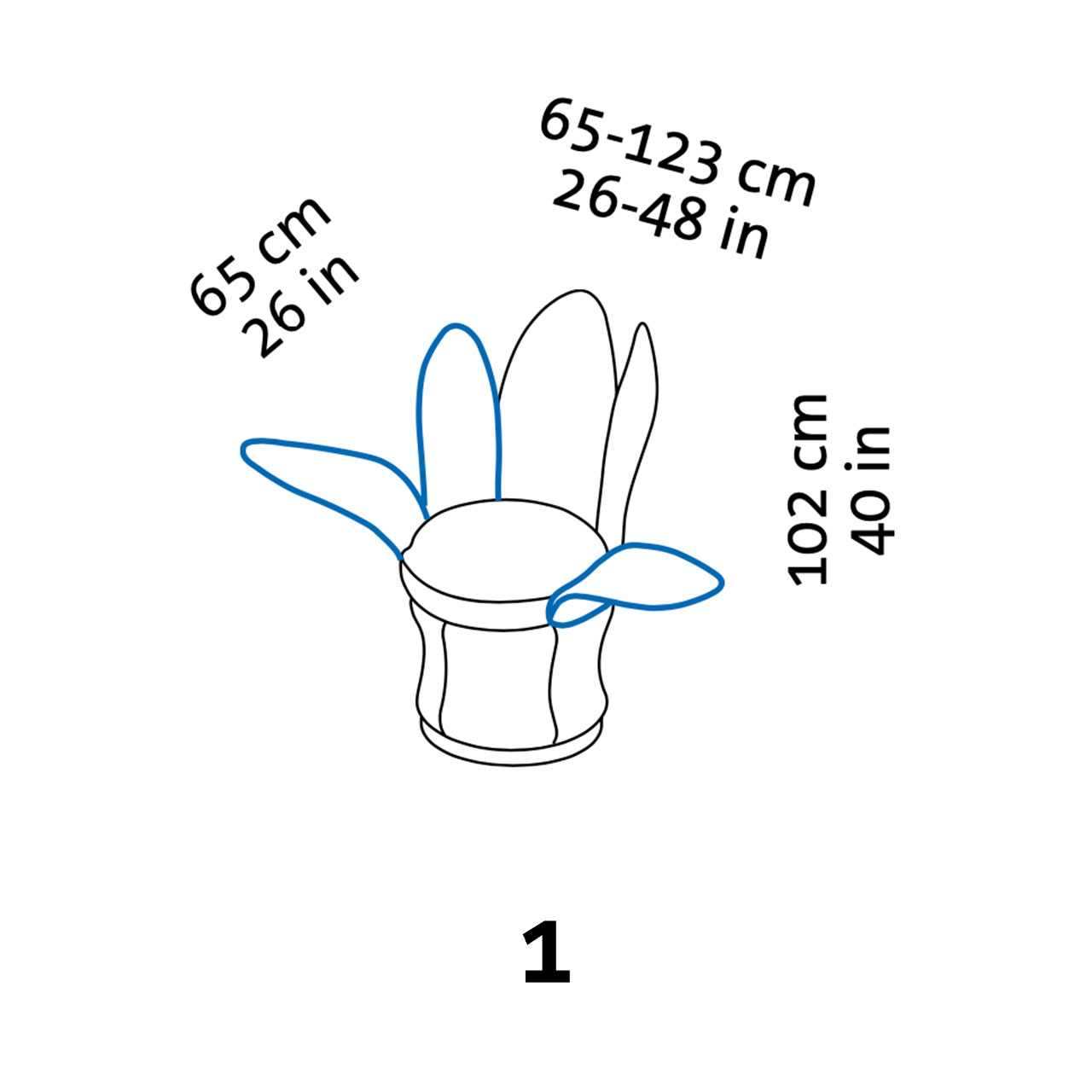 Maßzeichnung brühl lemon-blossom 63403 Maßzeichnung brühl lemon-blossom Sessel mit abgesenkten Rückenelementen