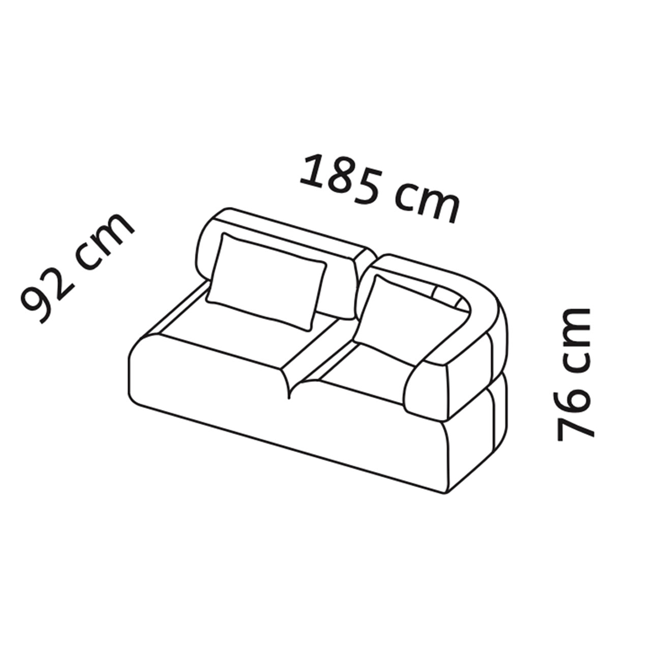 Maßzeichnung brühl all together Openend 73620. Maßzeichnung für das all together Openend 73620.