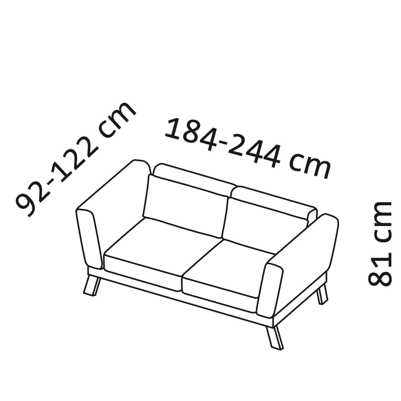 Maßzeichnung brühl lofoten lounge 73408 Maßzeichnung brühl lofoten lounge Sofa