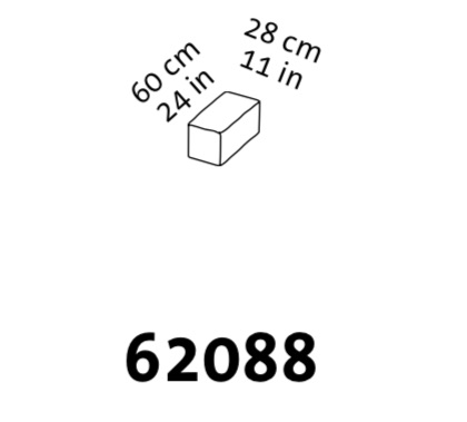 Maßzeichnung brühl easy pieces 62088 Maßzeichnung brühl easy pieces Kubus Kissen