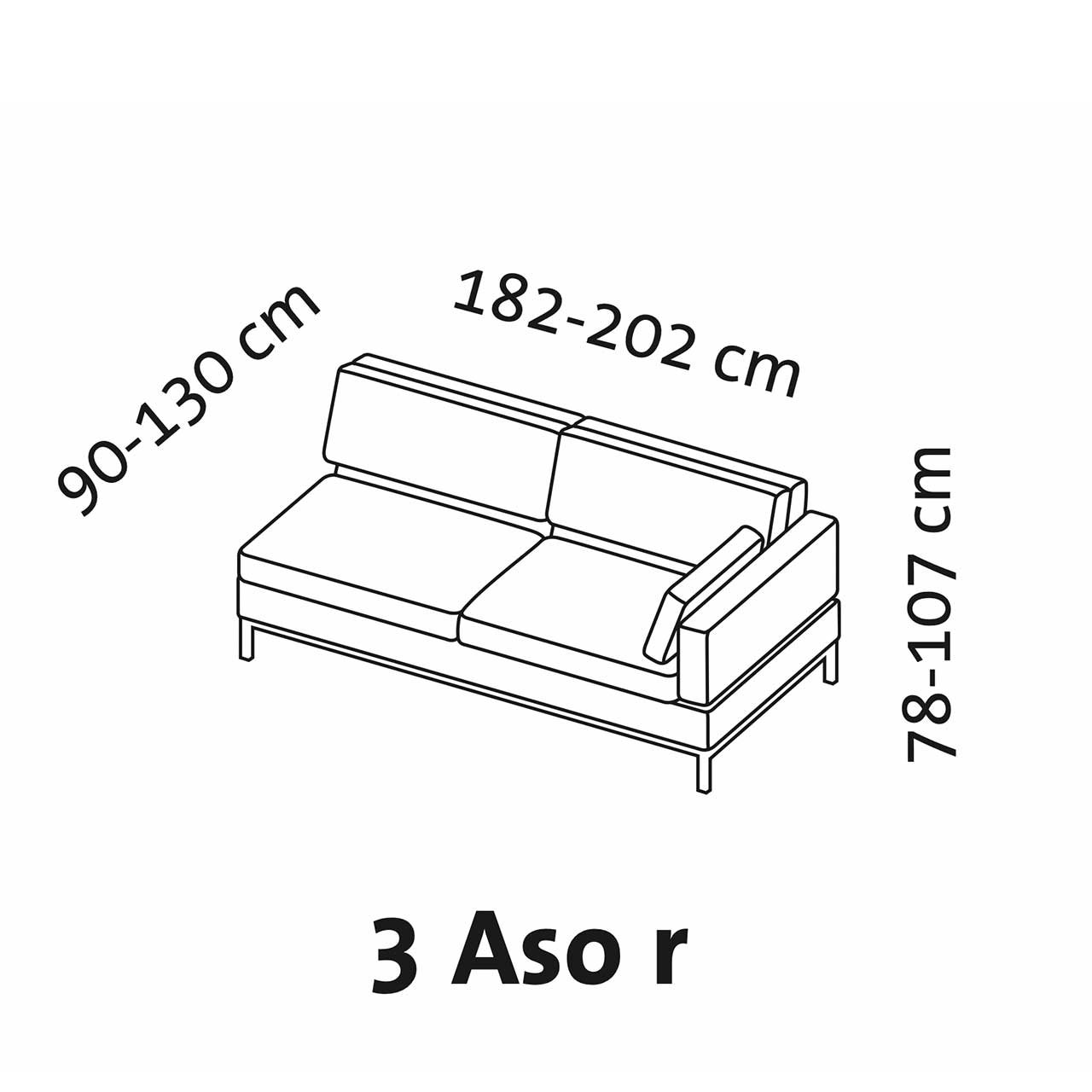 Maßzeichnung brühl tomo soft 72435 Maßzeichnung brühl tomo soft Anstellsofa