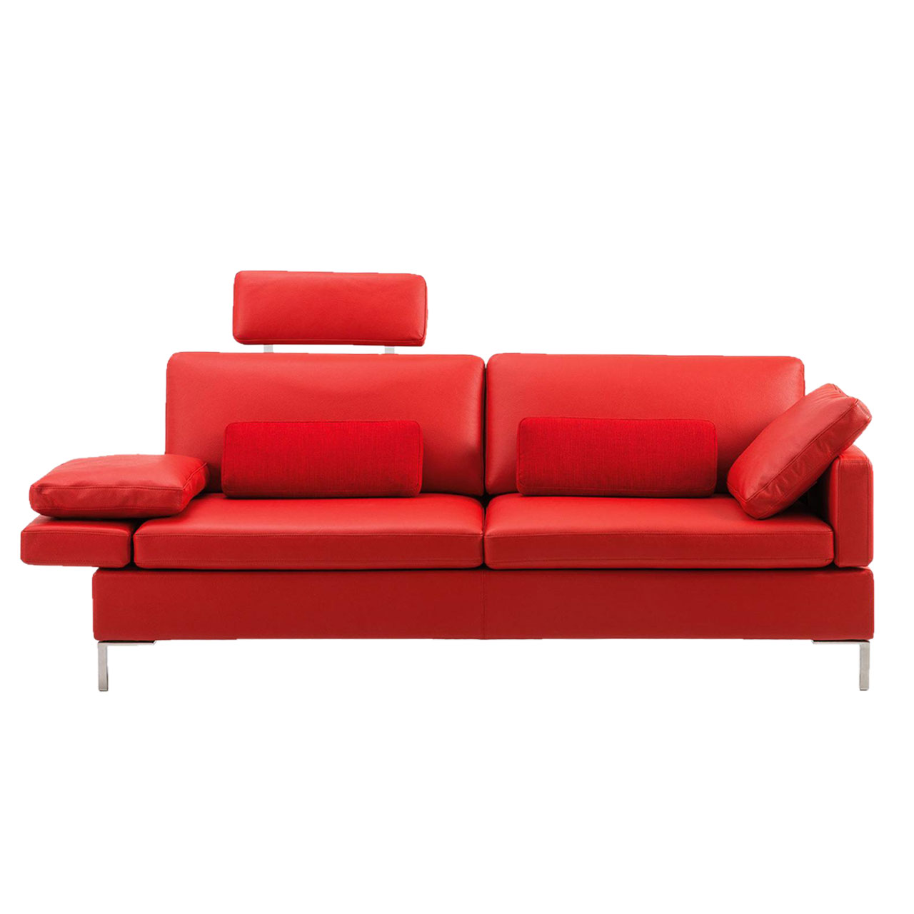 brühl alba - Sofa 2-Sitzer Rotes Sofa mit zwei Sitzplätzen.