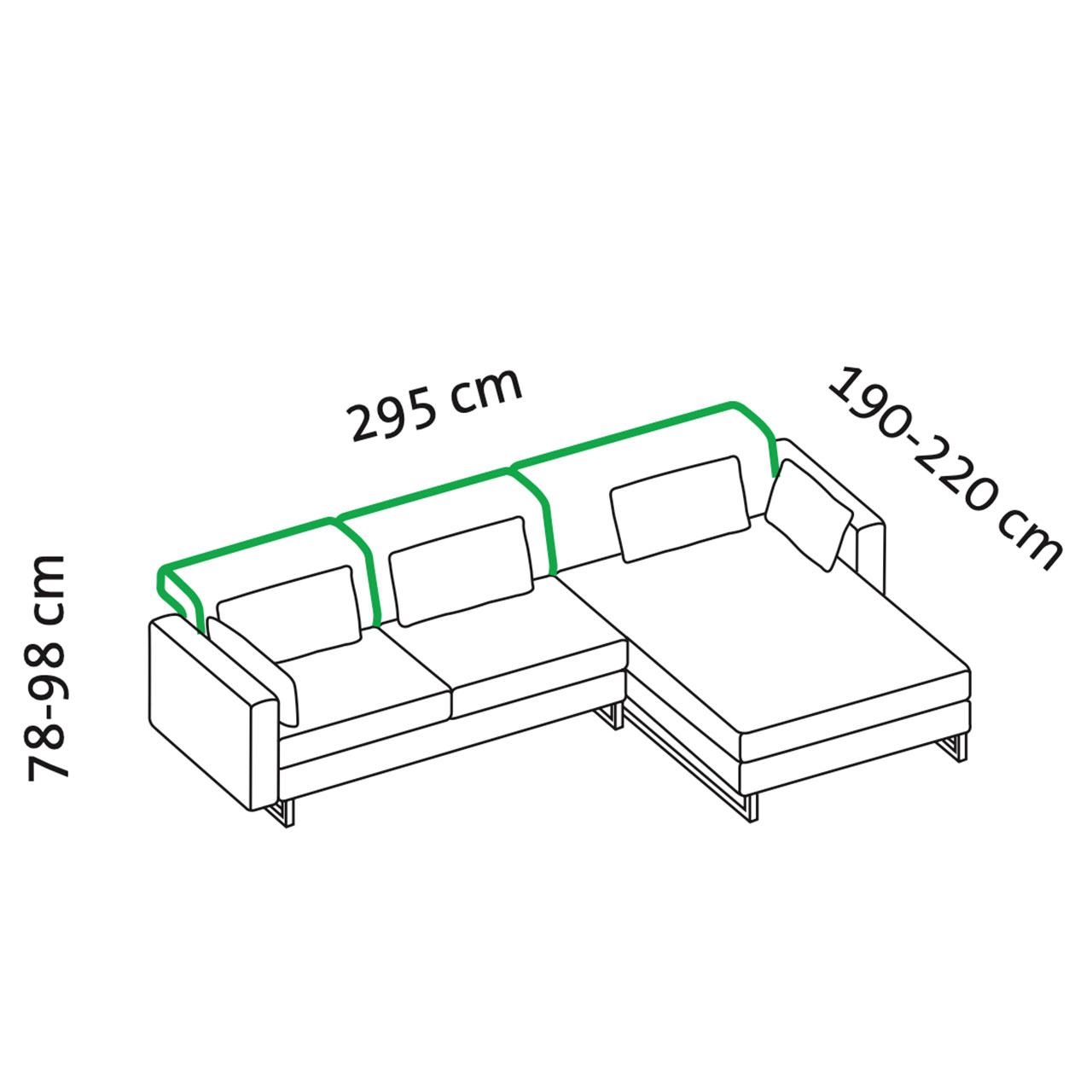 Maßzeichnung brühl embrace 69622 + 69639 Maßzeichnung brühl embrace Garnitur