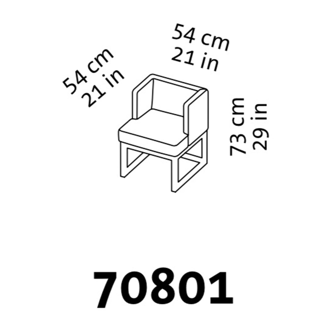 Maßzeichnung brühl belami 70801 Maßzeichnung brühl belami low Stuhl