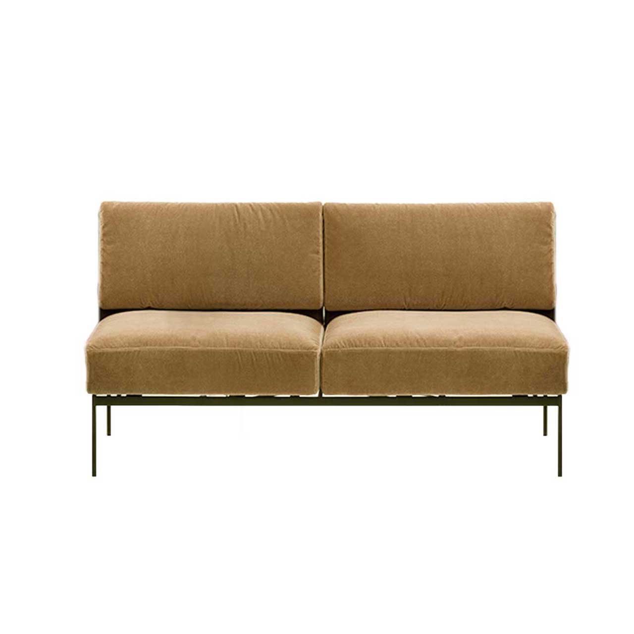 Zwischenelement brühl roro small soft 77016 Zwischenelement mit zwei Sitzplätzen der Serie roro small soft in caramelfarbenem Stoff.