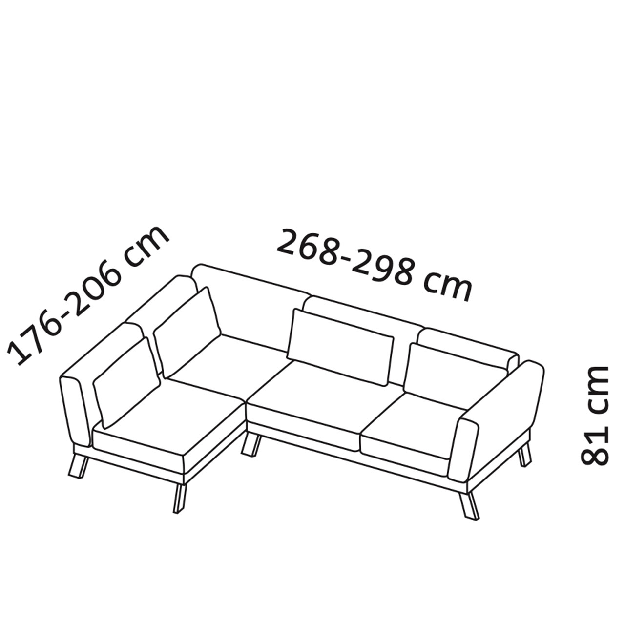 Maßzeichnung brühl lofoten lounge 73420 + 73420 Maßzeichnung brühl lofoten lounge Eckgarnitur