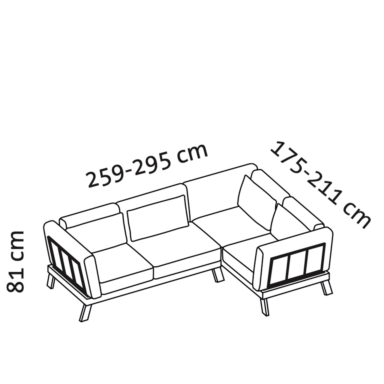 Maßzeichnung brühl lofoten pure 73521 + 73508 Maßzeichnung brühl lofoten pure Eckgarnitur