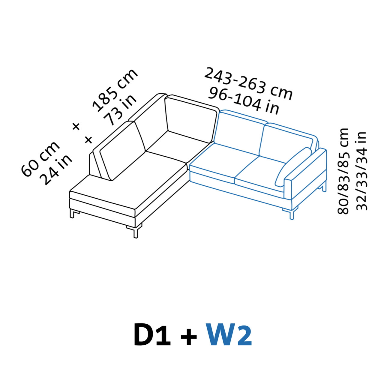 Maßzeichnung system D1 + W2