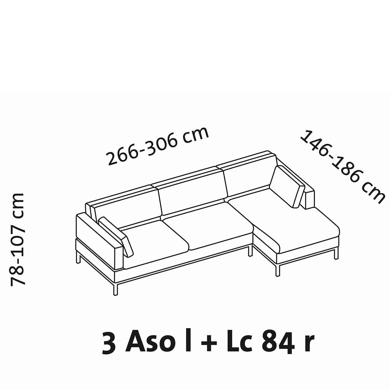 Maßzeichnung brühl tomo compact 72634 + 72639 Maßzeichnung brühl tomo compact Eckgarnitur