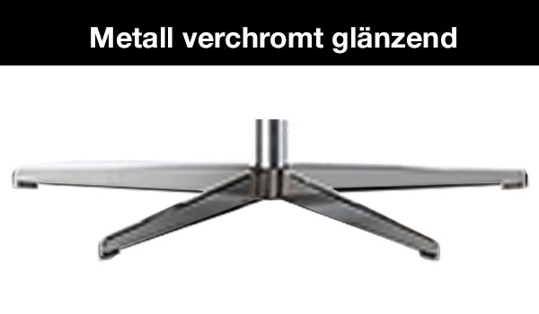Sternfuß 5-armig Metall verchromt glänzend Bild Sternfuß Metall verchromt glänzend