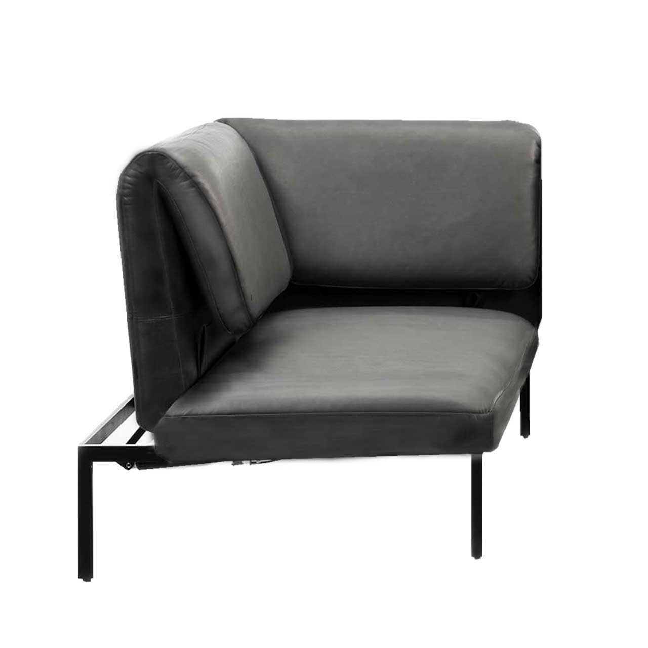 Eckteil brühl roro medium soft 74030 Eckteil der Serie roro medium soft in schwarzem Leder.