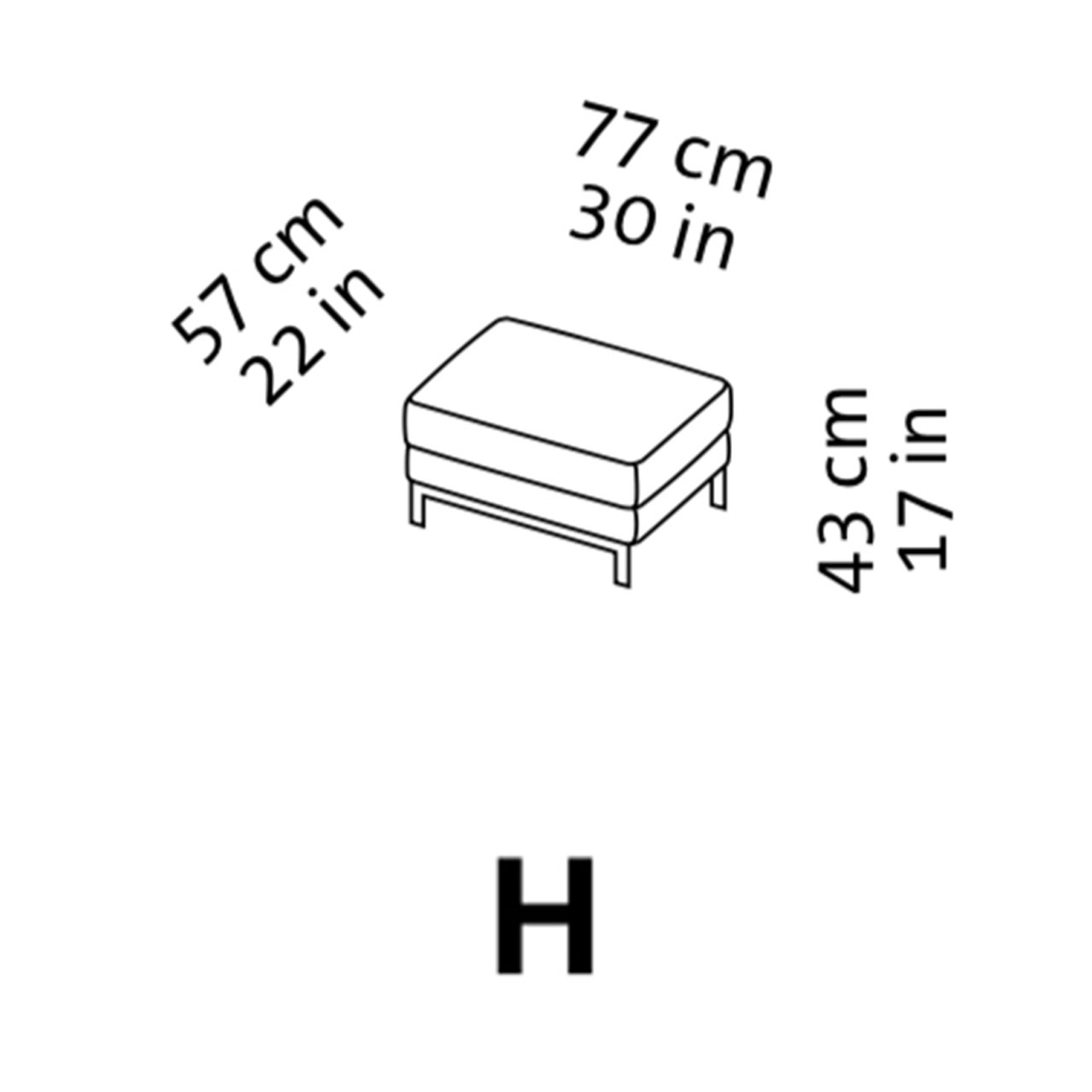 Maßzeichnung brühl four-two compact 68860 Maßzeichnung brühl four-two compact Hocker