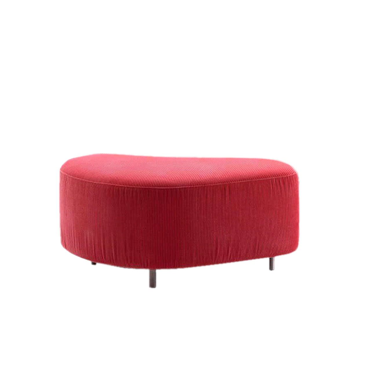 brühl mosspink - Hocker Halbmondförmiger, roter Hocker.