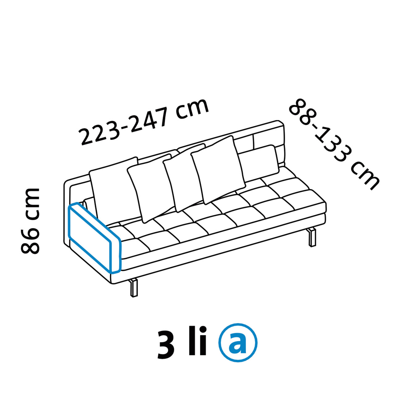 Maßzeichnung brühl amber 67728 Armlehne a Maßzeichnung brühl amber 67728 Armlehne a