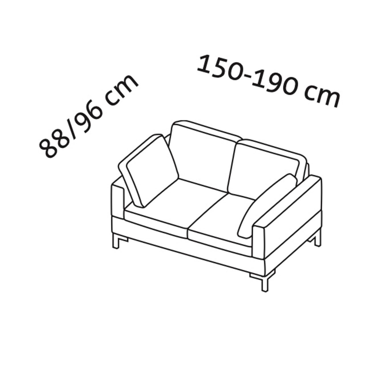 Maßzeichnung alba system 45504 Maßzeichnung alba system Sofa 45504