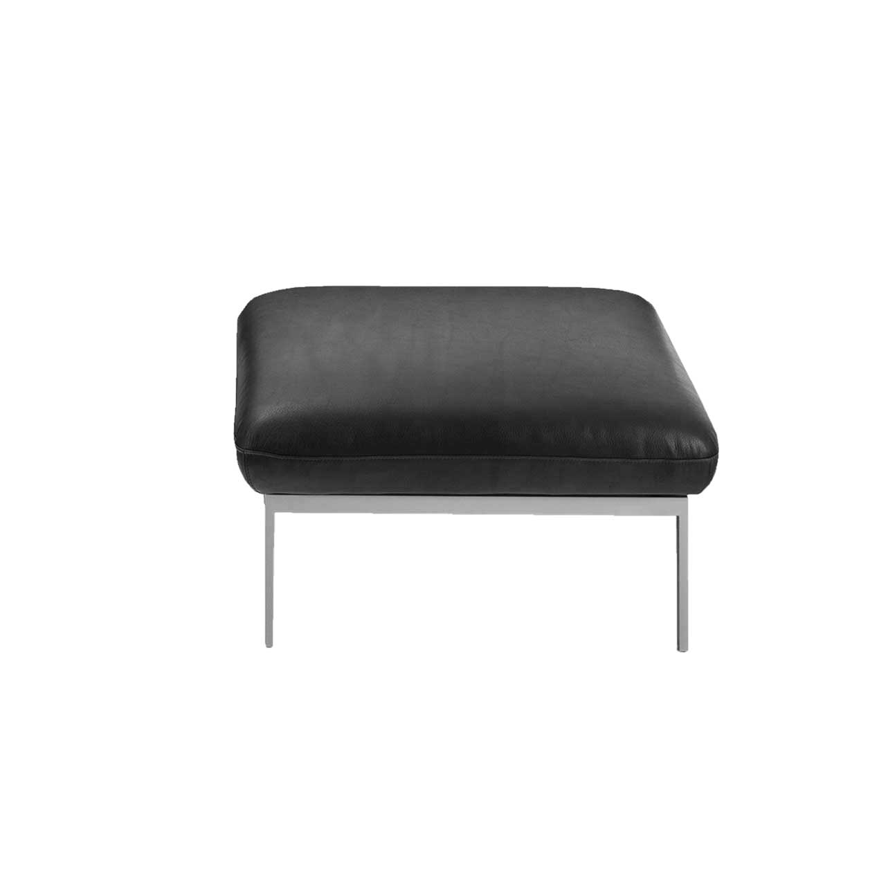 Hocker brühl roro medium classic 74132 Hocker der Serie roro medium classic in schwarzem Leder.