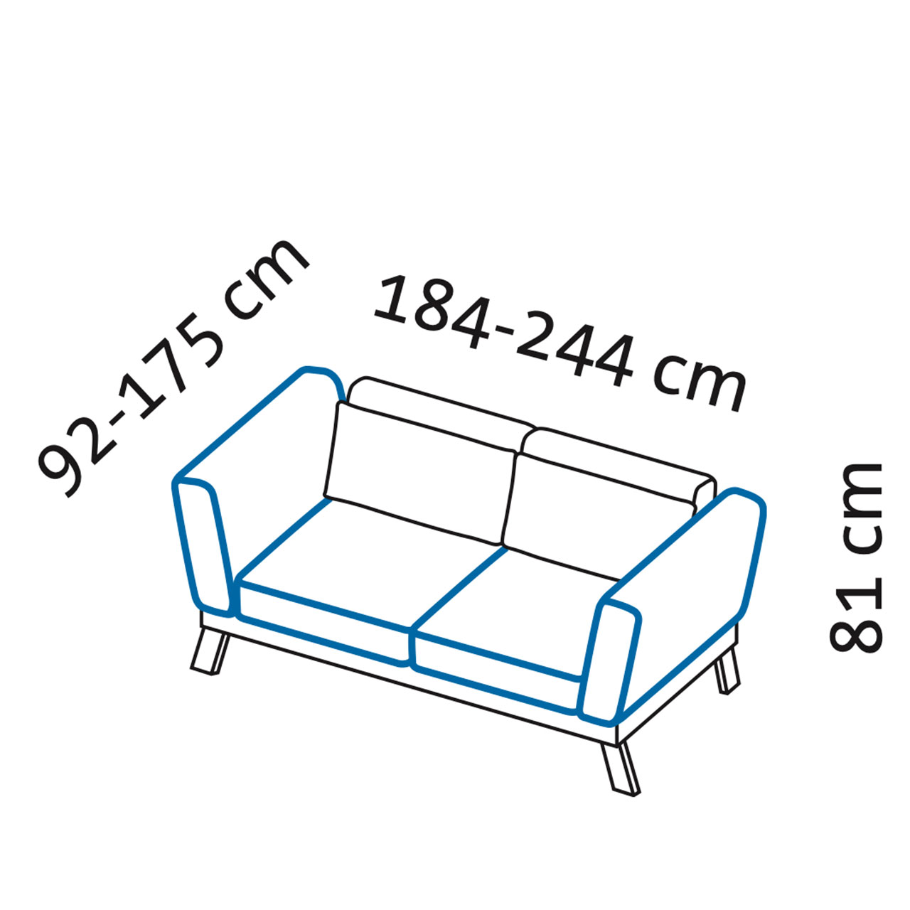 Maßzeichnung brühl lofoten lounge 73409 Maßzeichnung brühl lofoten lounge Sofa