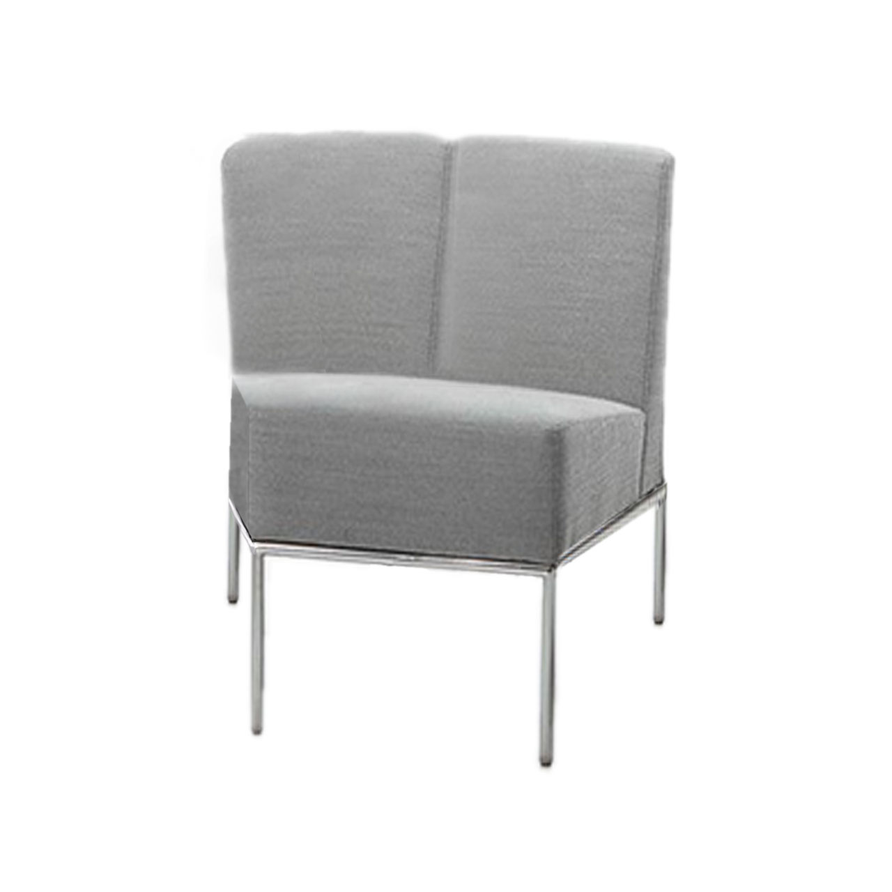 brühl add1 Eckelement 45 Grad-Eckelement für die Serie add1 in grauem Stoff.