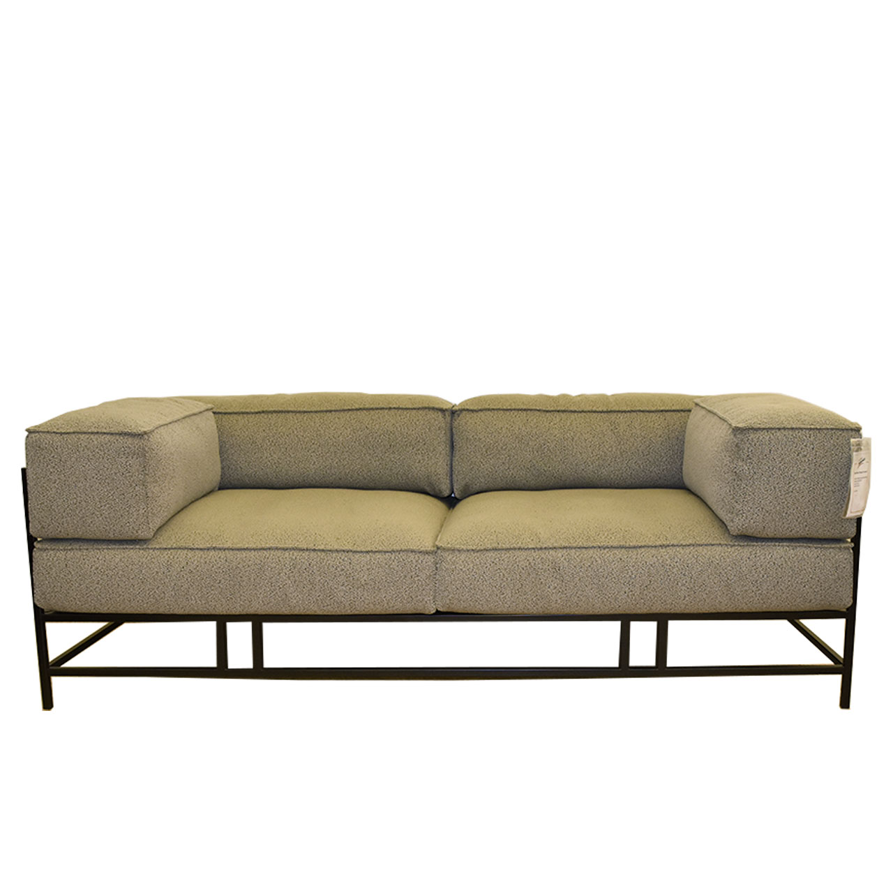 brühl easy pieces - Sofa 3-Sitzer 62011 Stoff 5275-31 Sofa in grünem Stoff. Das Untergestell ist schwarz pulverbeschichtet.