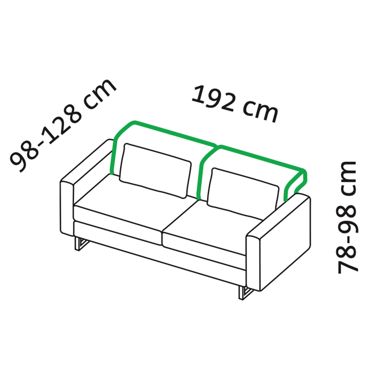 Maßzeichnung brühl embrace 69609 Maßzeichnung brühl embrace Sofa