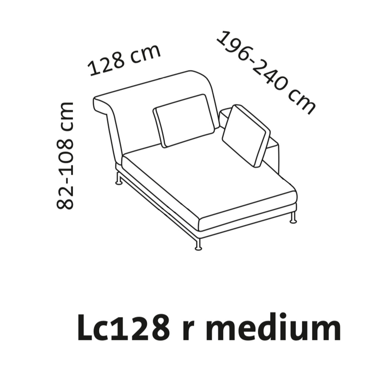 Maßzeichnung brühl moule medium 73139 Maßzeichnung brühl moule medium Longchair breit Armlehne rechts