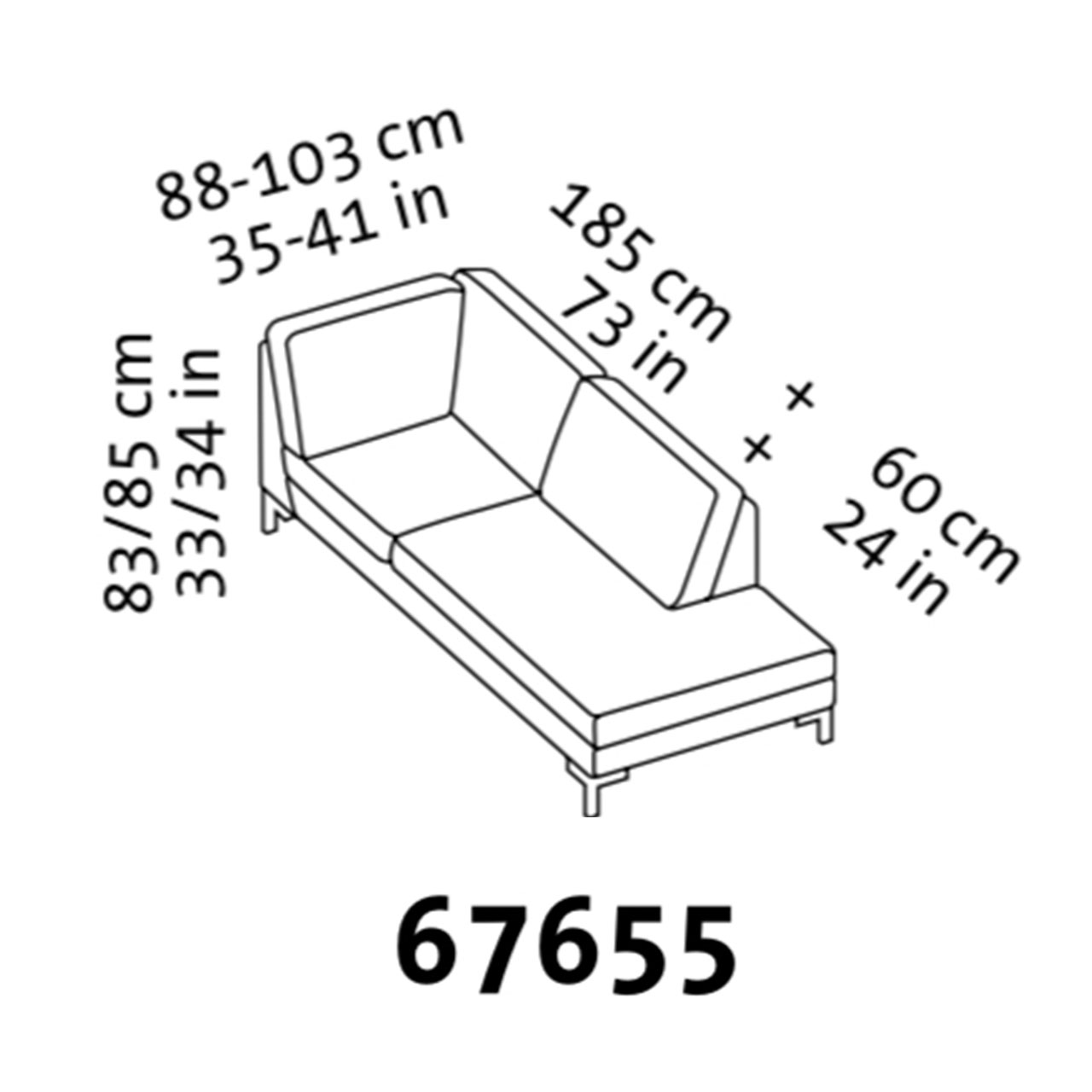 Maßzeichnung alba 55/70 67655