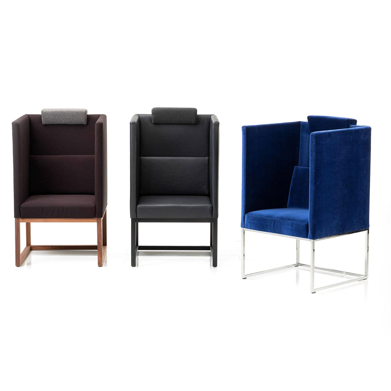 brühl belami high Sessel Trio Drei Sessel mit hohen Arm- und Rückenlehnen.