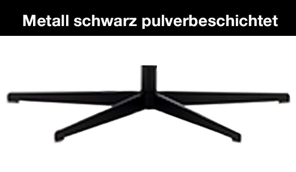Sternfuß 5-armig schwarz pulverbeschichtet Bild Sternfuß Metall schwarz pulverbeschichtet