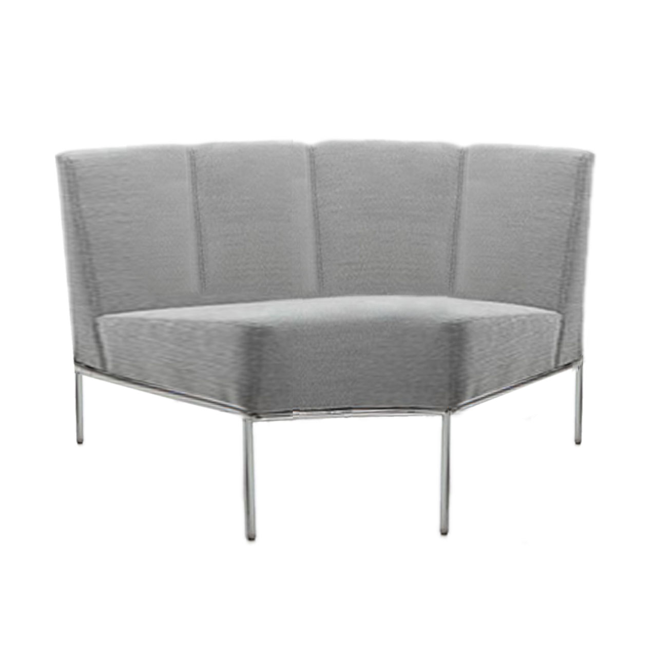 brühl add1 Eckelement 90 Grad-Eckelement für die Serie add1 in grauem Stoff.