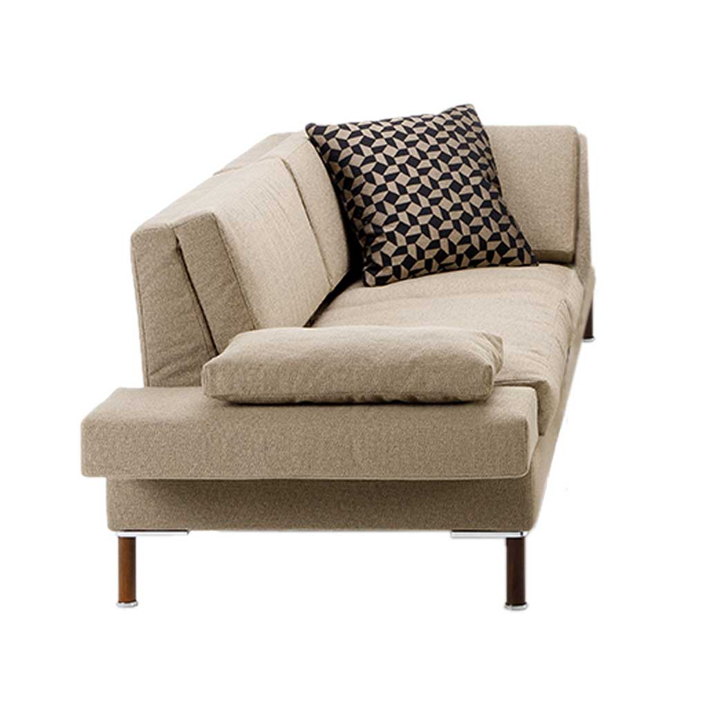 brühl tomo - Eckanbausofa Hellbraunes Eckanbausofa.