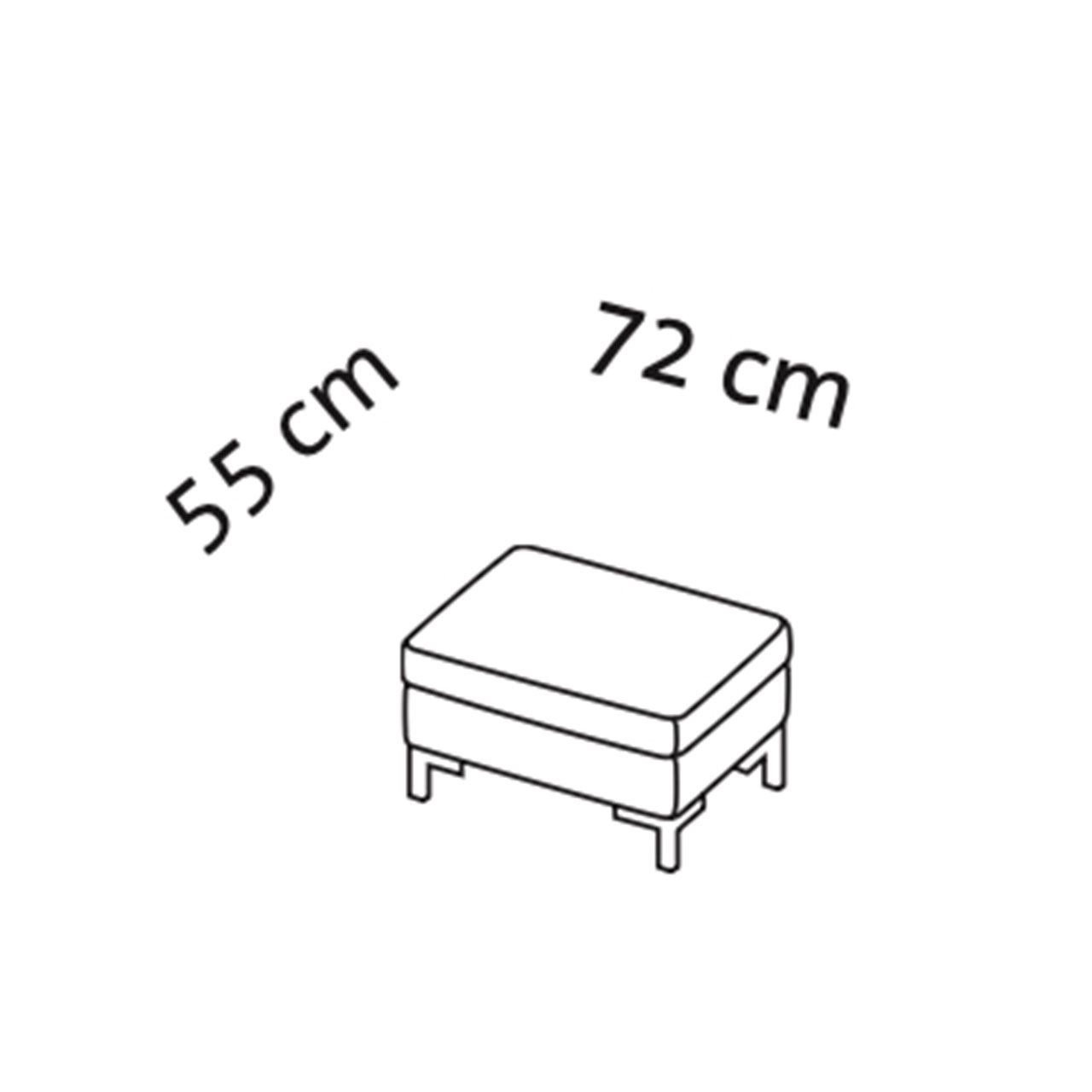 Maßzeichnung alba 55/70 67688 Maßzeichnung alba 55/70 Hocker 67688