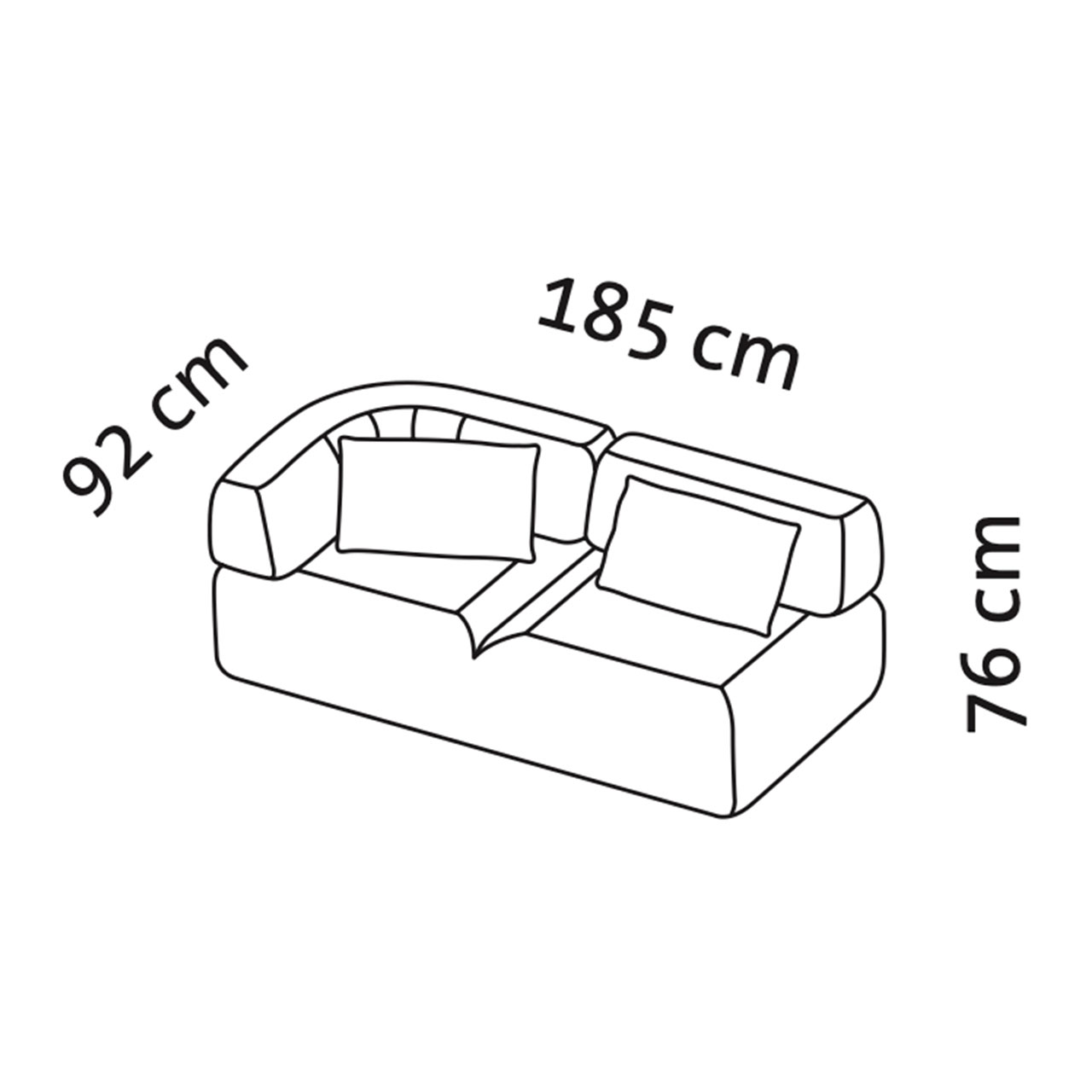 Maßzeichnung brühl all together Openend 73621. Maßzeichnung für das all together Openend 73621.