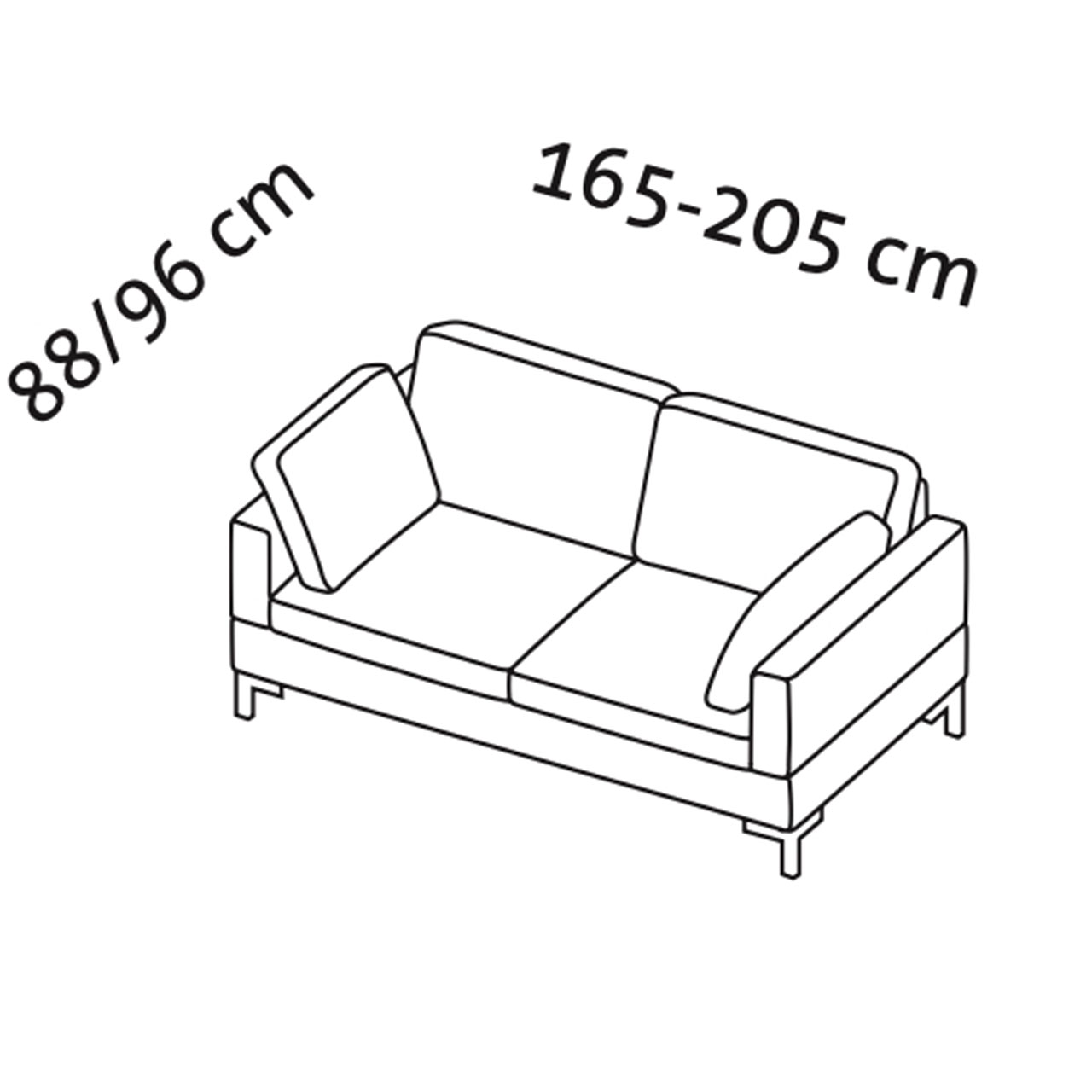 Maßzeichnung alba system 45505 Maßzeichnung alba system Sofa 45505