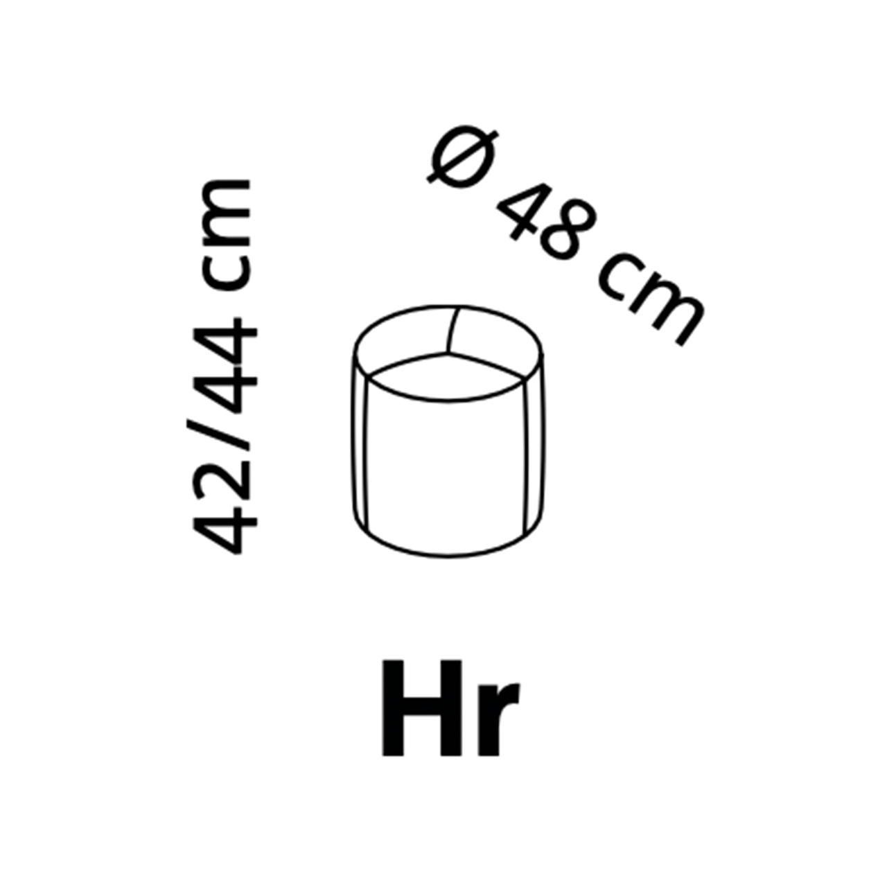 Maßzeichnung brühl magnolia 73061 Maßzeichnung brühl magnolia Hocker 73061
