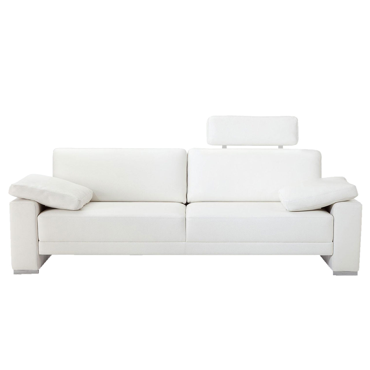 brühl alba - Sofa 4-Sitzer Weißes Sofa mit vier Sitzplätzen.