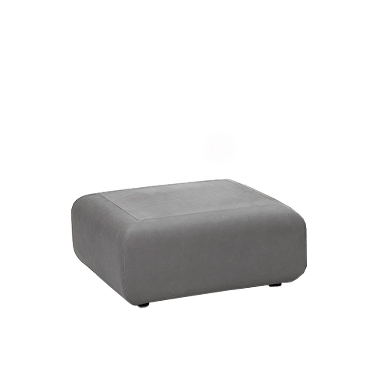 Hocker all together 73660 Ein grauer quadratischer bodentiefer Hocker.