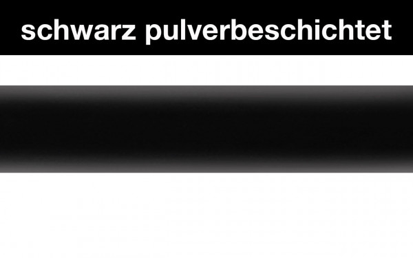 Metall schwarz pulverbeschichtet Farbbeispiel Metallelemente Edelstahl schwarz pulverbeschichtet
