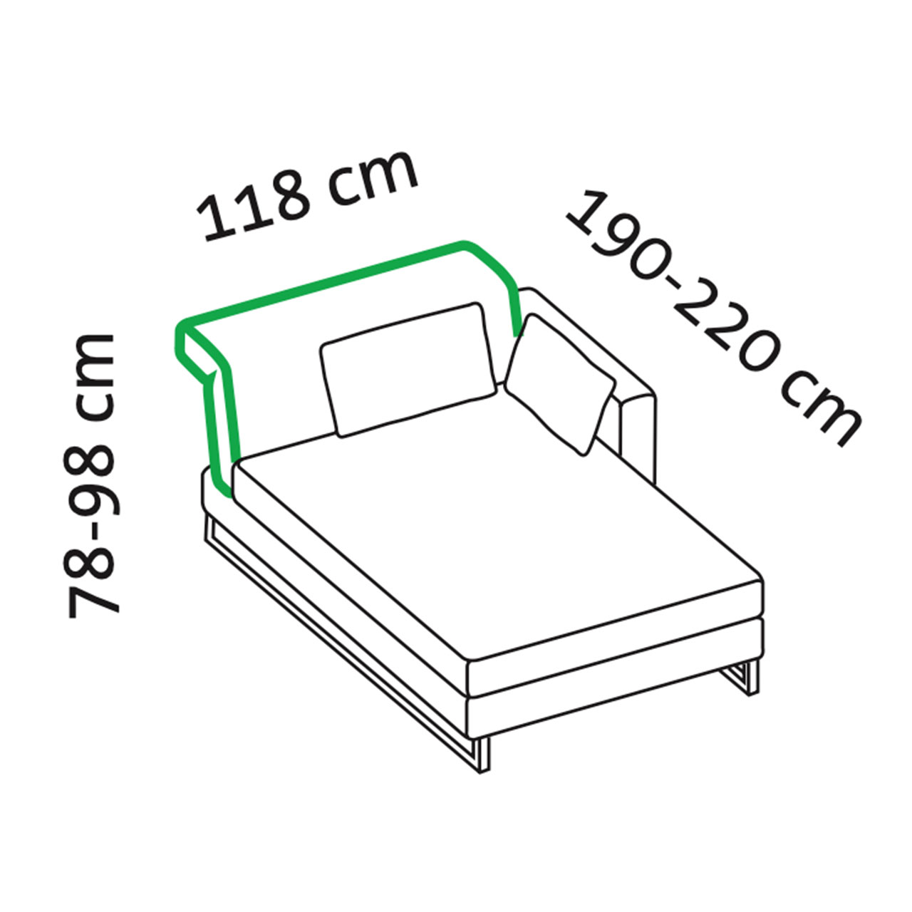 Maßzeichnung brühl embrace 69639 Maßzeichnung brühl embrace Longchair
