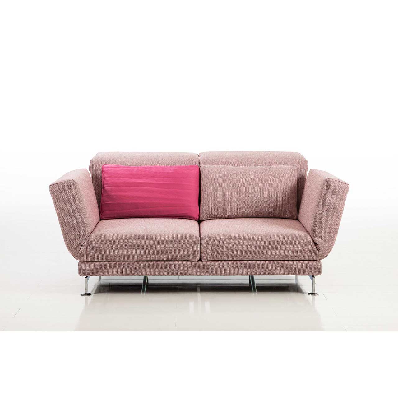 brühl moule small - Sofa 73206 Rosa Sofa mit Rückenkissen in pink und einem rosa.