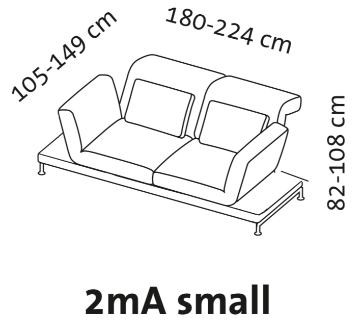 Maßzeichnung brühl moule small 73207 Maßzeichnung brühl moule small Sofa