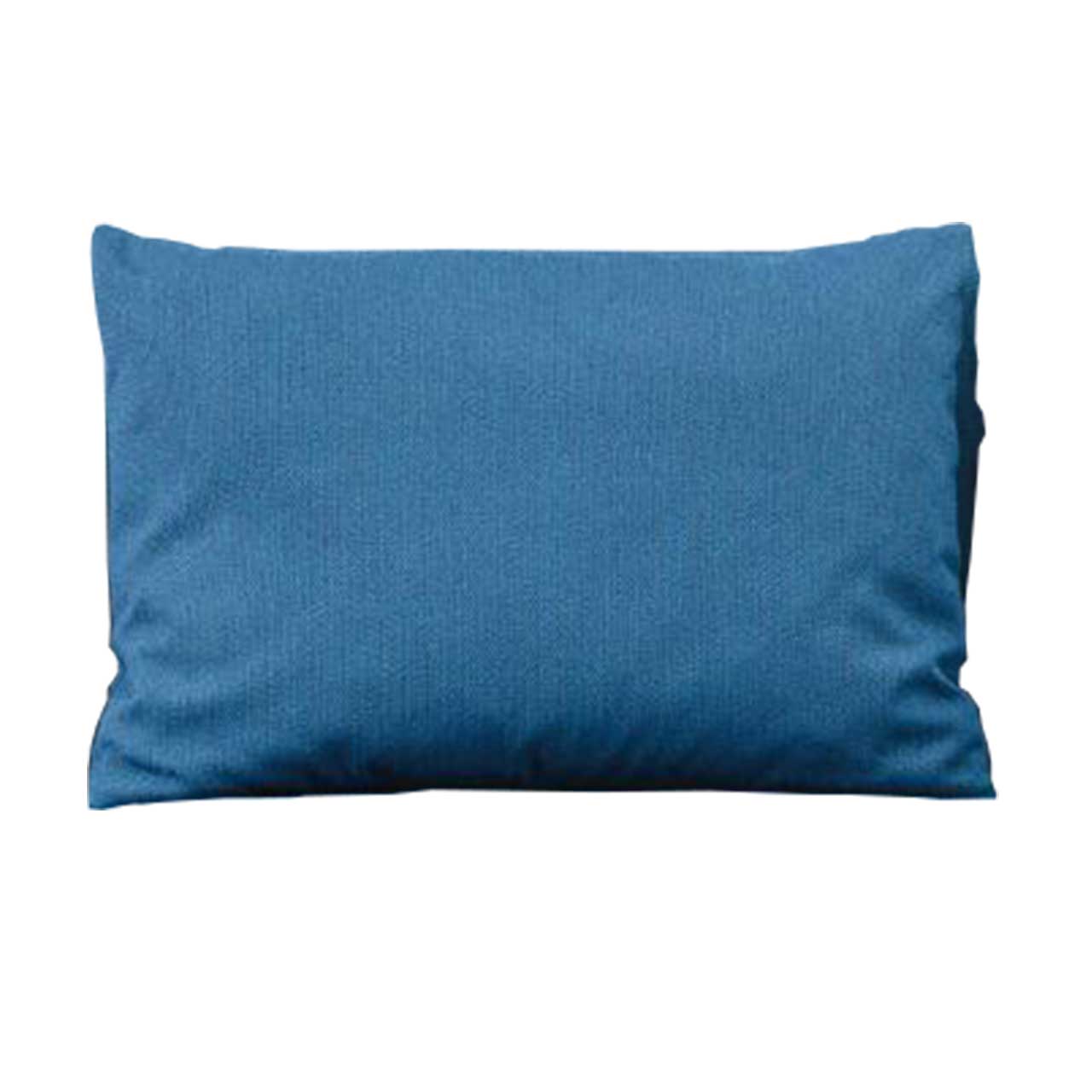 brühl tam 54482 Rechteckiges Kissen mit blauem Stoff bezogen.