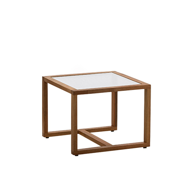 brühl grace wood - Tisch mit Glasplatte 68191